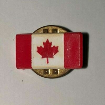 Canada Flag Maple Leaf Red & White Lapel Pin Souvenir Travel RARE HTF Vacation