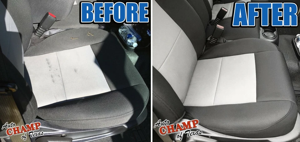 2003-2009 Ford Ranger -Passenger Side Lean Back Cloth Seat Cover Black & Gray - Image 3 of 4