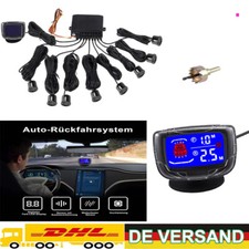 LCD Einparkhilfe mit 8 Sensoren|zum Nachrüsten Parkhilfe Rückfahrwarner PDC.