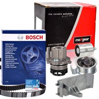 Bosch 1987949538 Zahnriemen + Riemenspanner Rollen Satz Wapu FüR Audi Ford VW
