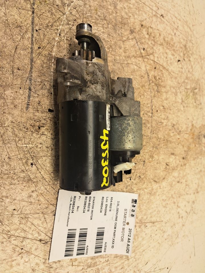 Starter Motor 2012 A6 Audi Sku#3983434