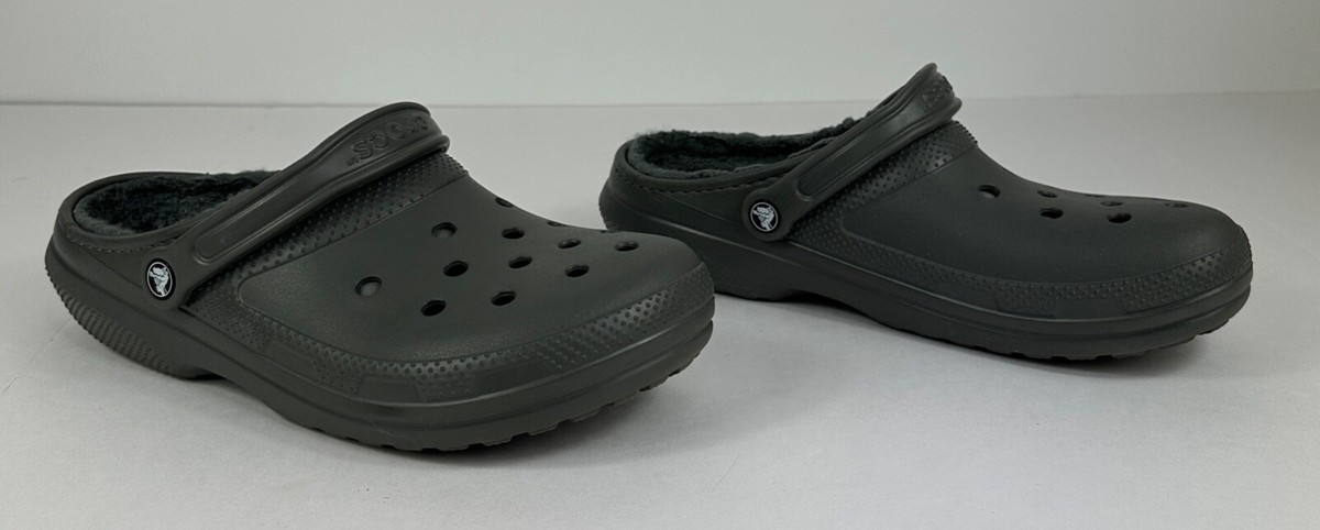 Grey Classic Lined Clog Croc Crocs Men's Classic Lined Clog Slip