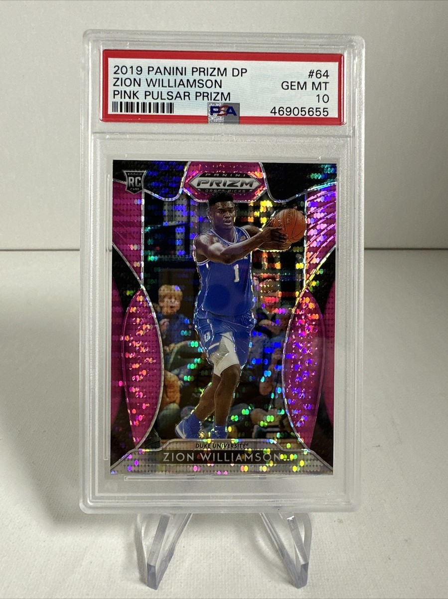 2019-20 Panini Prizm DP Zion Williamson RC Pink Pulsar Prizm SP