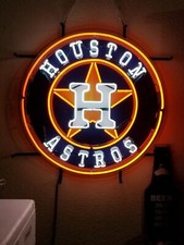 Houston Astros 2017 2022 Champions 24" Neon Sign Lamp Light HD Vivid Printing