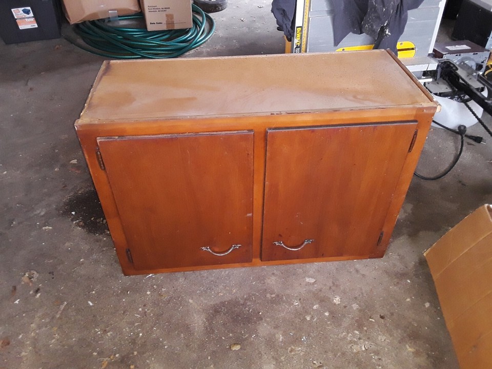 Used Kitchen cabinet good for garage storage or to painted | eBay