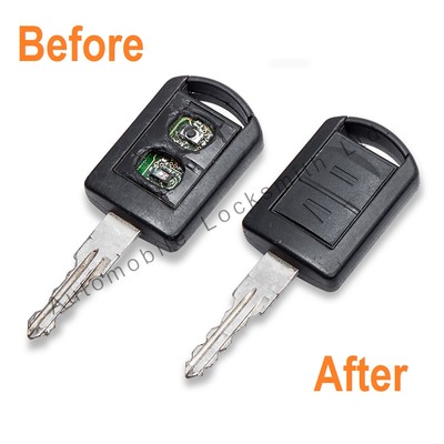 Reparatur Service für Opel Corsa Combo Agila Meriva 2 Tasten Fernbedienung Schlüsselanhänger Fix