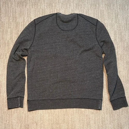 Untuckit Felpa Girocollo Grigio Uomo M Misto Cotone Pullover Casual - Foto 10 di 10