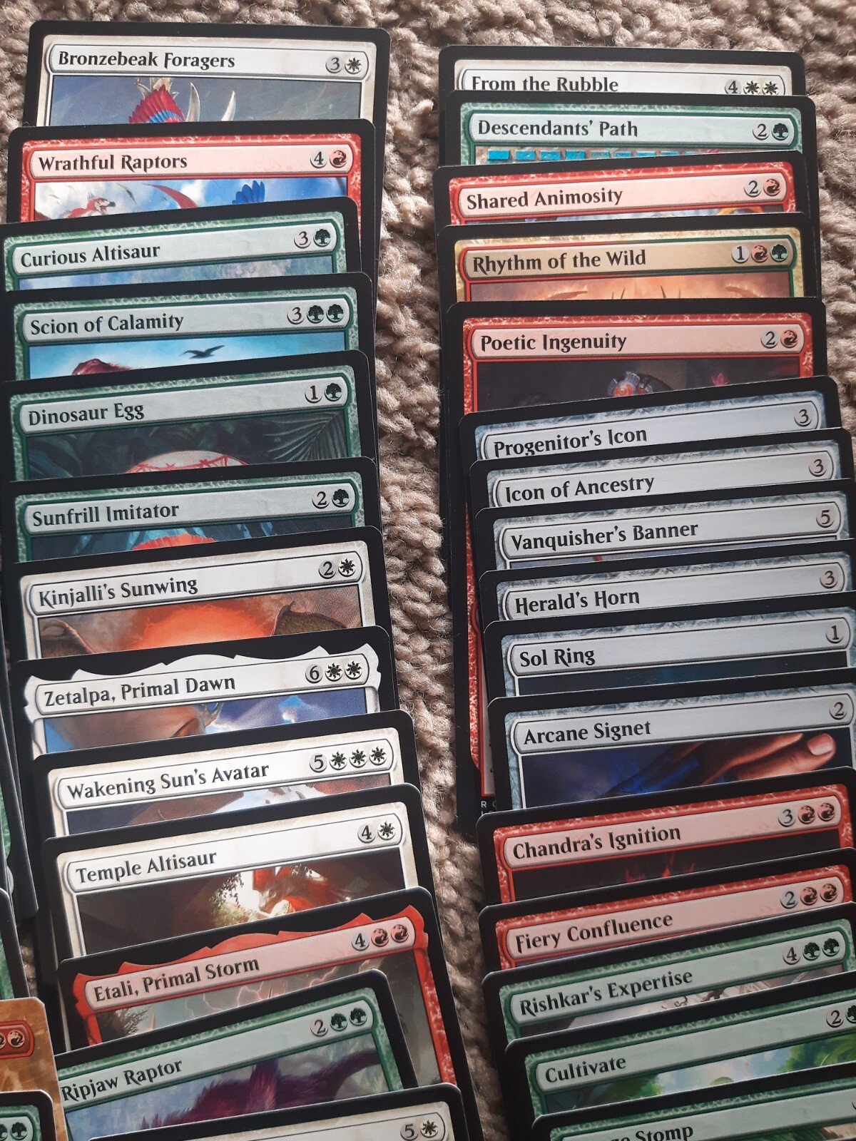 Mtg Dinosaur Commander Deck eBay