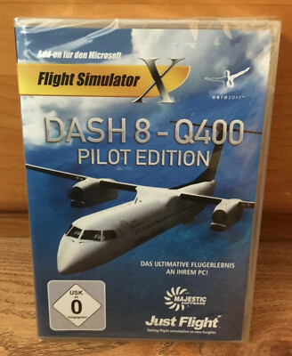 Flight Simulator X - Dash 8 Q400 Pilot-Edition (Add-On) Neu, OVP unbenutzt
