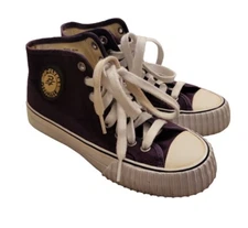 PF-Flyers Vulcanized Purple High Top Sneakers Tennis Shoes Womens 5.5 Youth 3.5