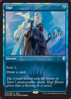 1x Opt - Foil FNM 2018 NM-Mint, English FNM Promos MTG Magic