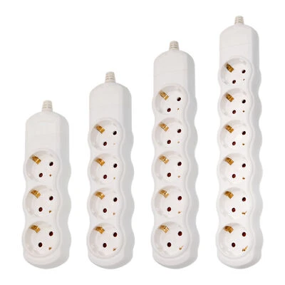 FELETEC Steckdosenleiste ohne Kabel und Stecker für Innenräume IP20 3-fach bis 6-fach