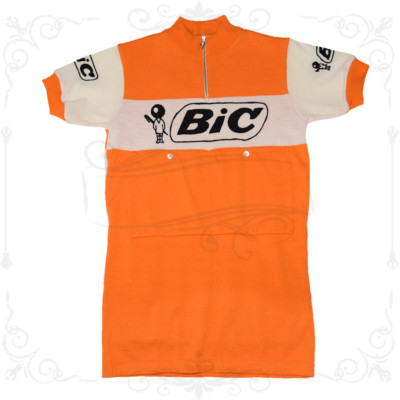 MAGLIA BIC Ciclismo Vintage Cycle Bike Jersey Made in Italy Anquetil | eBay