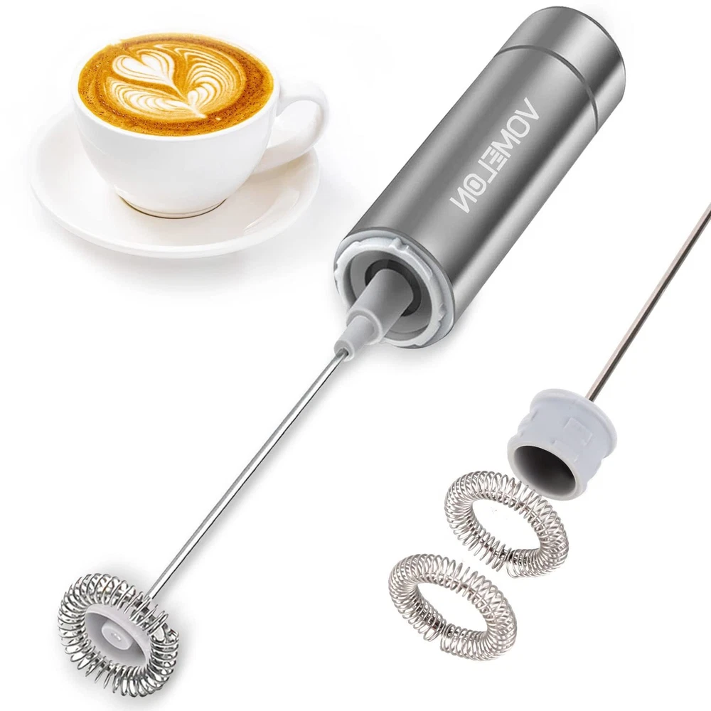 Milk Frother, Handheld Battery Operated Frother for Coffee,Portable Drink Mix...