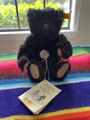 STEIFF XS BLACK  Teddy Bear-Historic Miniatures EAN 039041 3  New Tags So Cute
