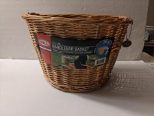 Bell Ratan Wicker Handle Bar Bicycle Storage Basket, Tote 400, NWT