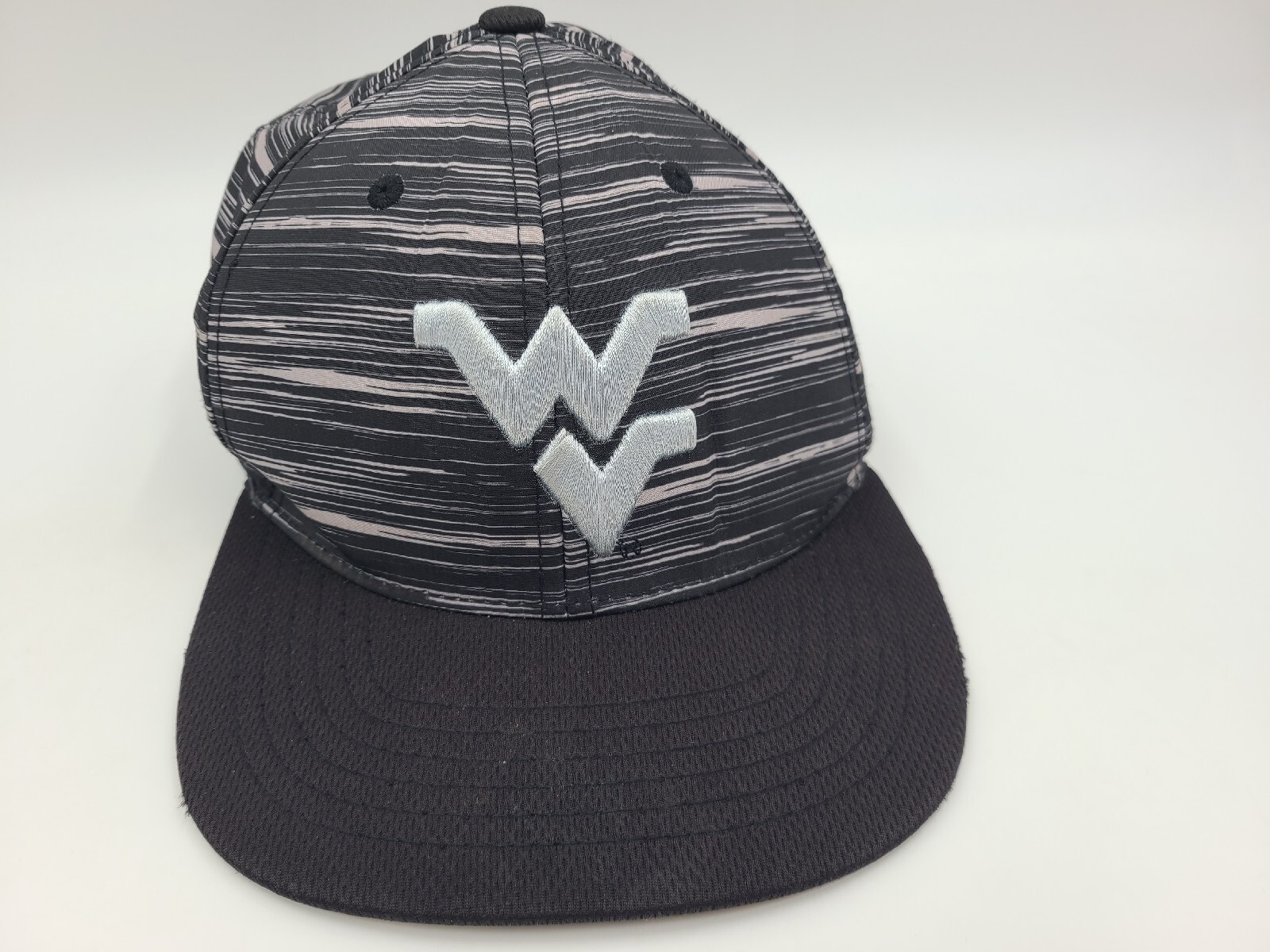 West Virginia University Mountaineers WVU Russell Snapback Hat Cap Black Gray