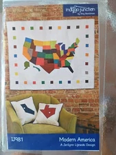 Modern America Quilt Pattern 16" Square Indygo Junction Amy Barickman IJ981