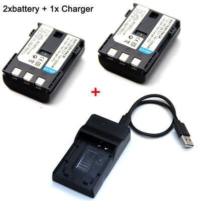 Battery / Charger For NB-2LH Canon Power Shot G7 G9 S30 S40 S45 S50 S60 S70 S80