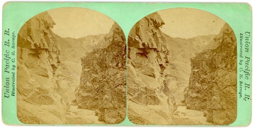 UTAH SV - UPRR - Weber Canyon - Devil's Gate - CR Savage 1870s