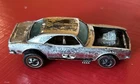 Vintage Hot Wheels Redline 1969 Chrome Heavy Chevy Camaro 1/64 brown interior