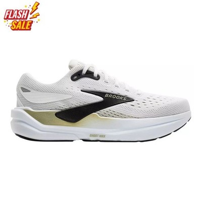 Brooks Men's Ghost Max 3 Running Shoes -Bright White/Tea/Black -Medium/D