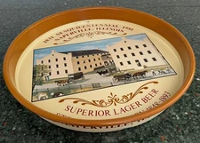 Naperville 1981 Sesquicentennial Stenger Brewery Superior Lager Beer Tray Hanger