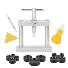 Watch Press Tool Set, Press Set Back Case Closer with 12 Molds, Watch Battery Re