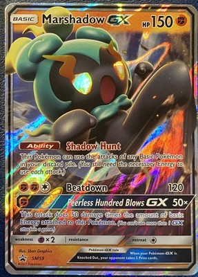 Marshadow GX SM59 - Black Star Promo - Benefits Charity