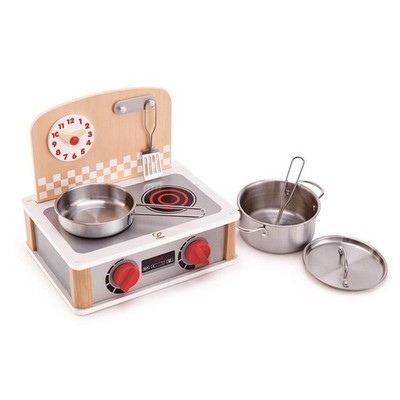 Hape 2-in-1 Küchen- & Grill-Set Kinderküche Spielküche Kinderherd Holzspielzeug