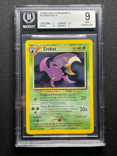 Crobat (Unlimited) graded BGS 9 for sale on eBay
