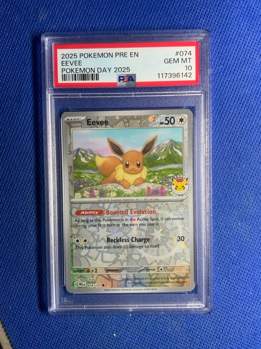 2025 Pokemon Pre EN-Prismatic Evolutions Eevee #074 Pokemon Day