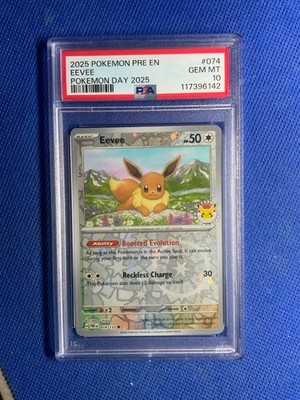 2025 Pokemon Pre EN-Prismatic Evolutions Eevee #074 Pokemon Day