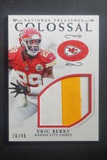2016 Panini National Treasures Eric Berry #31 Colossal Materials Patch /49 DV851