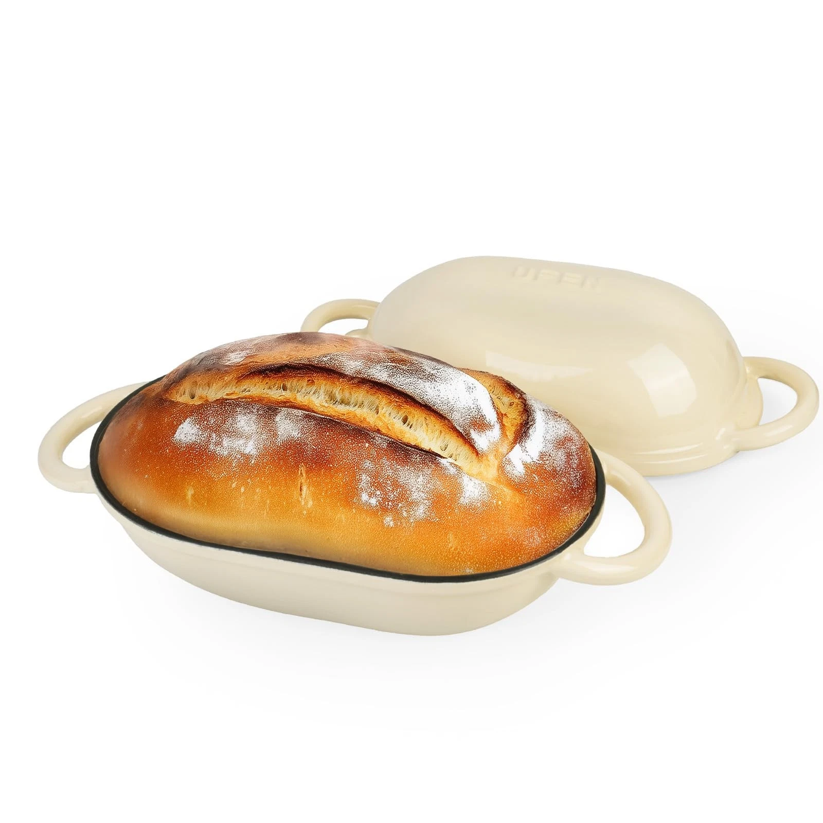 Dutch Oven for Bread Baking – Premium Cast Iron Pot with Lid – Perfect for So...