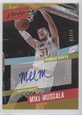 2017 Panini Prestige Bonus Shots Signatures Gold 5/10 Mike Muscala #31 Auto 0c3