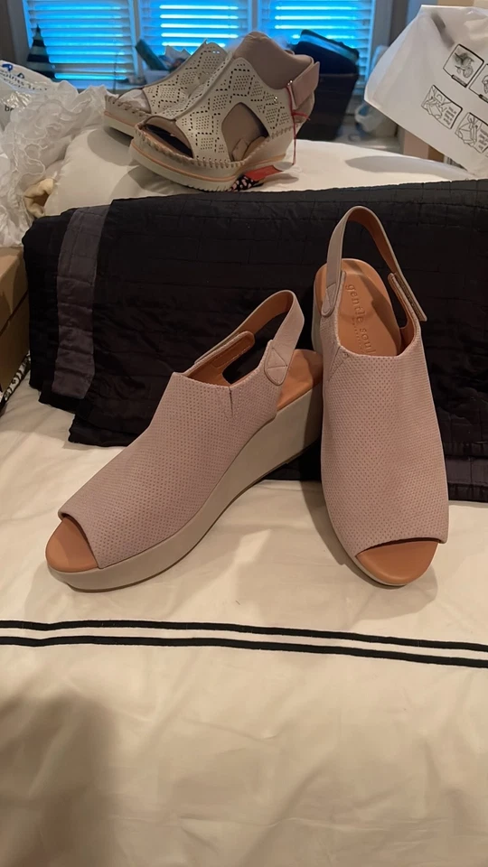 gentil souls nyssina cuña gamuza zapatos con cordones 9,5 m Foto 3 de 4