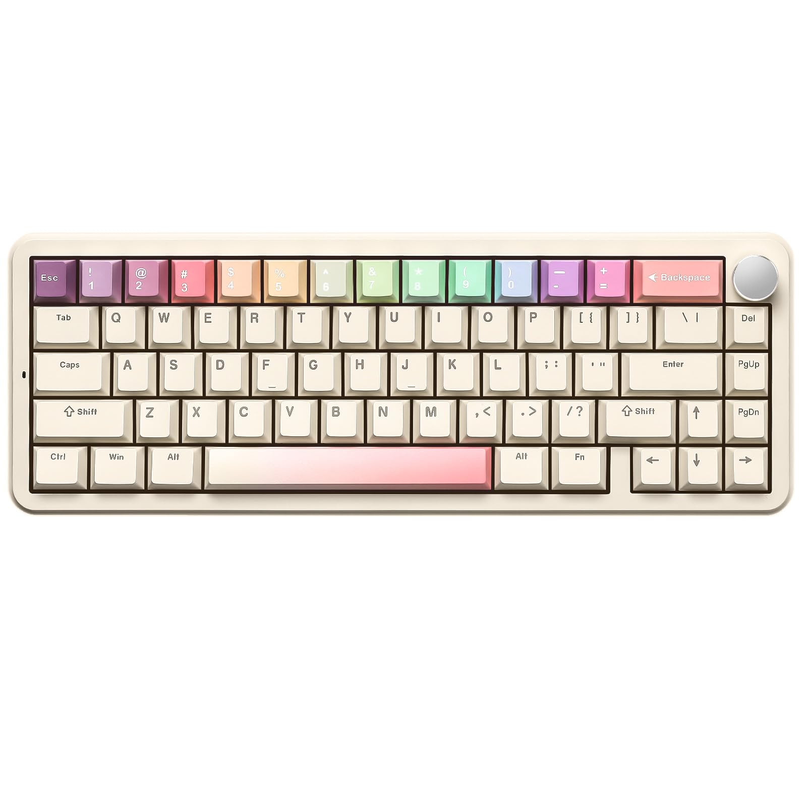 B68 Wireless Mechanical Keyboard,Tri-Mode BT5.0/2.4GHz/USB-C,Cute PBT Keycaps...