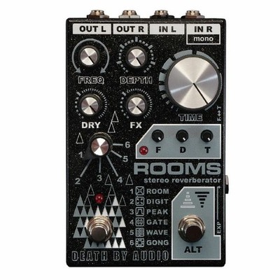 Death By Audio Rooms Stereo Multifunktion Digital Hall Effektpedal