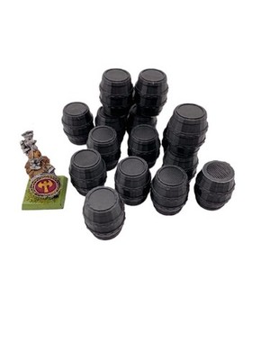 28mm Scale Gelände (Fässer) geeignet für D&D, Warhammer & andere TTRPGs