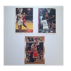 Michael Jordan 1996, 1997, & 1998 Topps Chicago Bulls Trading Card Lot (3 Cards)