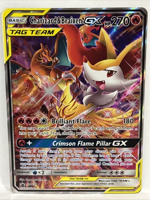 Charizard & Braixen GX #251 (Cosmic Eclipse (2019))
