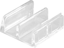 Prime-Line M 6059 Sliding Shower Door Bottom Guide, 1/2 In. Channels, 2 Pack