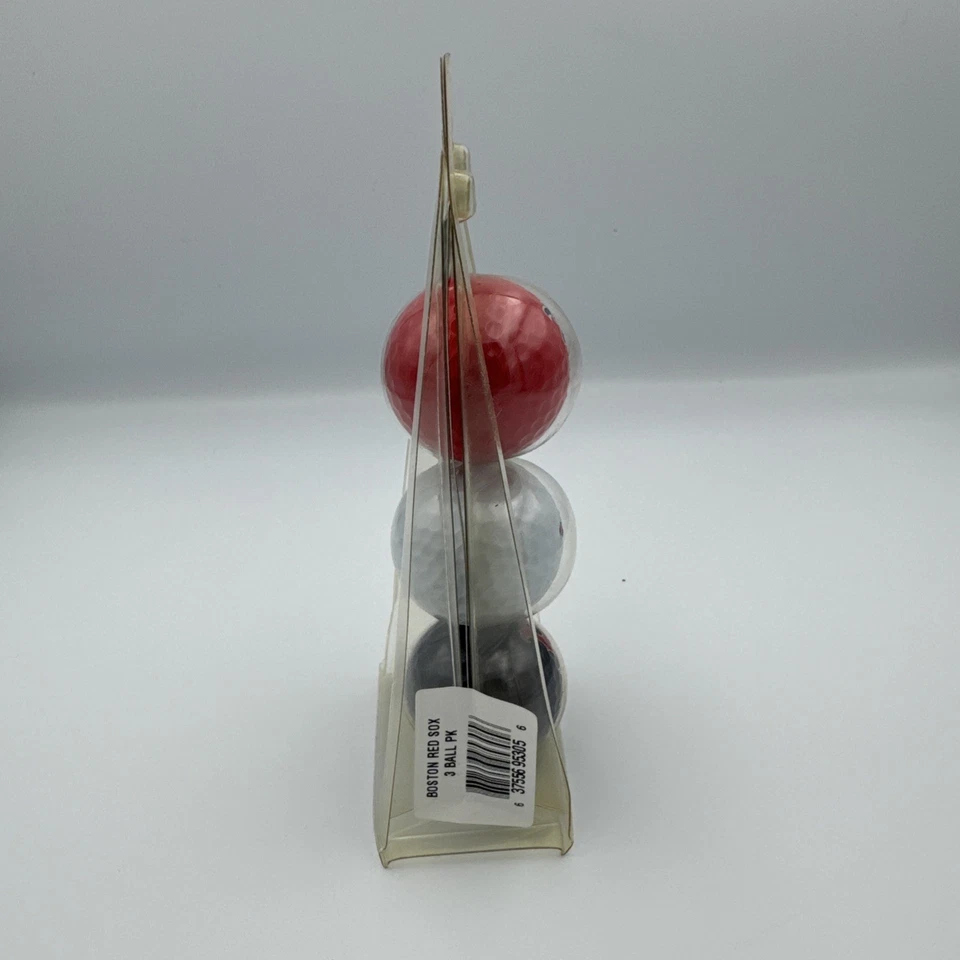 Boston Red Sox MLB Golf Balls Red/White/Blue Team Golf Brand 3 Pack New Sealed - Image 2 of 4