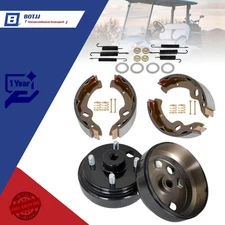 Golf Cart Rear Brake hub Drums Brake Shoe Spring Kit For EZGO TXT Electric 1996+