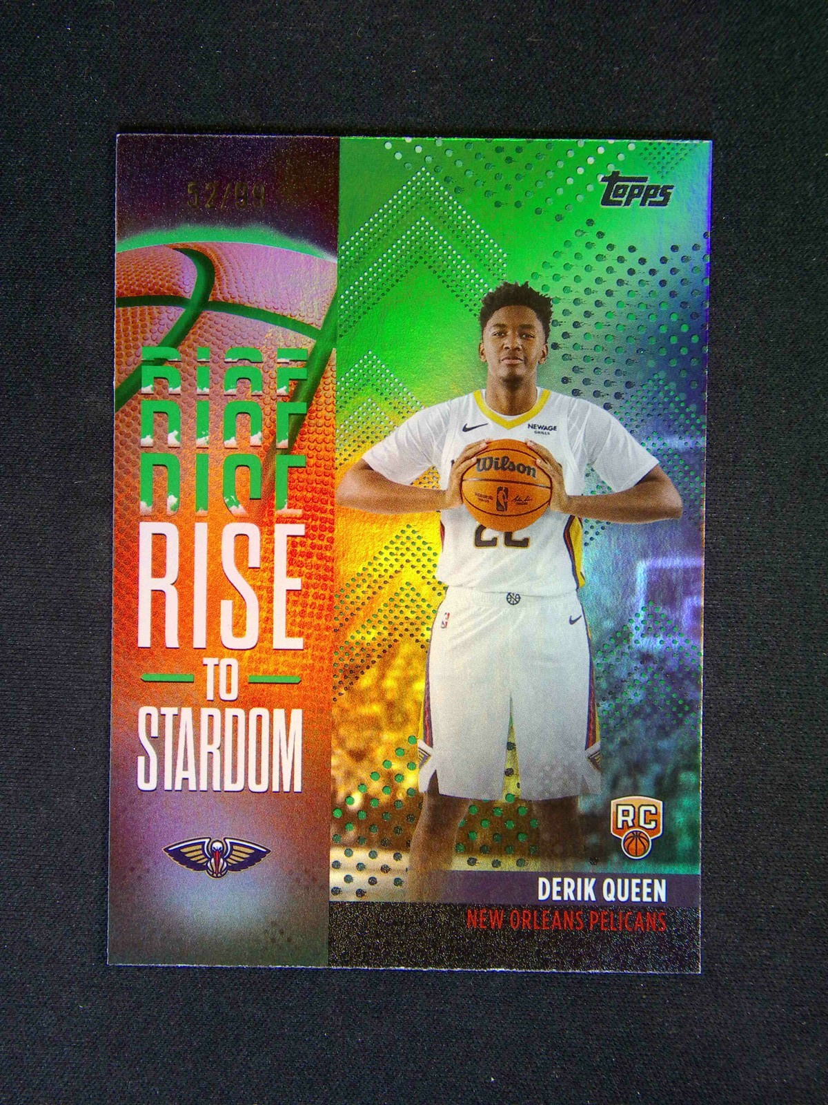 2025-26 Topps Flagship Derik Queen RC Rookie Rise To Stardom Green /99