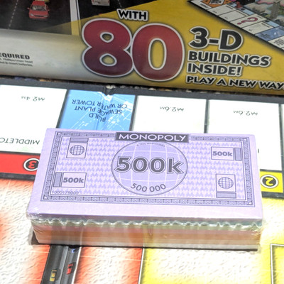Monopoly City Money - Factory Sealed Game Replacement Bills / Play Money 10K-5M