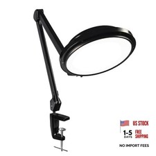 30W LED Desk Lamp with Clamp, 95 CRI, 5 CCT Modes  Dimmable, High Black