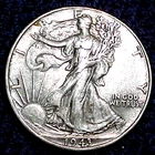 1943 WALKING LIBERTY HALF DOLLAR ............MIN. BID .01 & NO RESERVE!