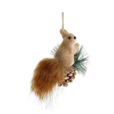 Christbaumschmuck mit Simulation Eichhörnchen Anhänger für Weihnachtsdeko